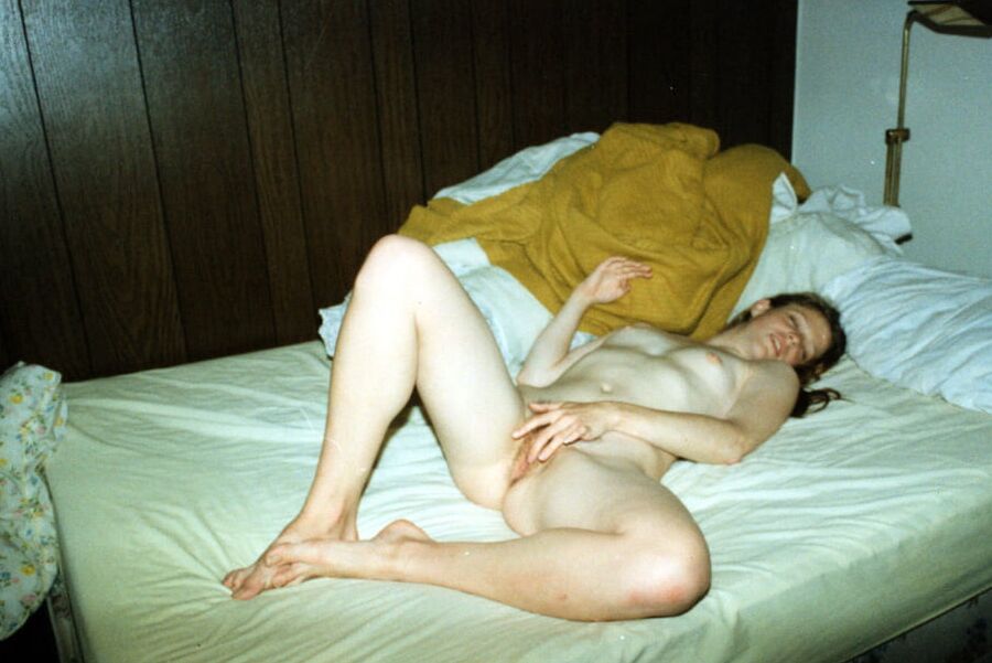 Vintage girl with hairy bush