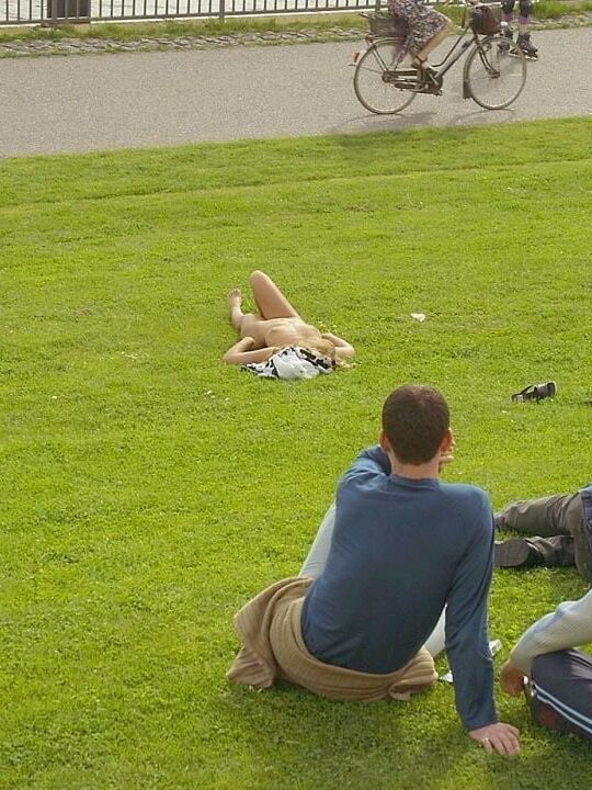 Mix naked and fucked in public