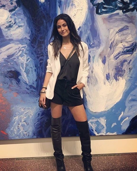 Female Celebrity Boots &amp; Leather - Emmanuelle Ch