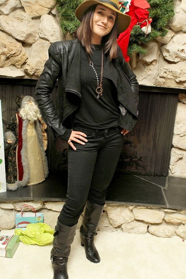 Female Celebrity Boots &amp; Leather - Emmanuelle Ch