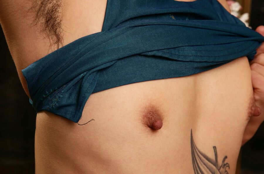 Sexy, pretty, tatted, small tit hairy Asian bitch