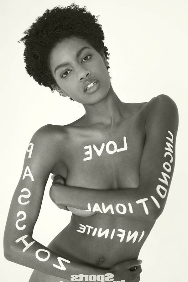 Ebonee Davis posing nude feb