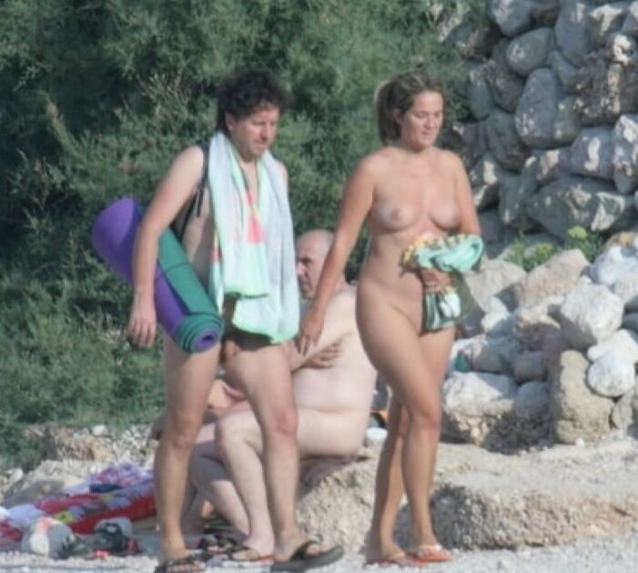 Naked Nudist Couple on the Fkk Beach