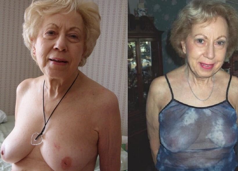 Granny Norine dressed and undressed