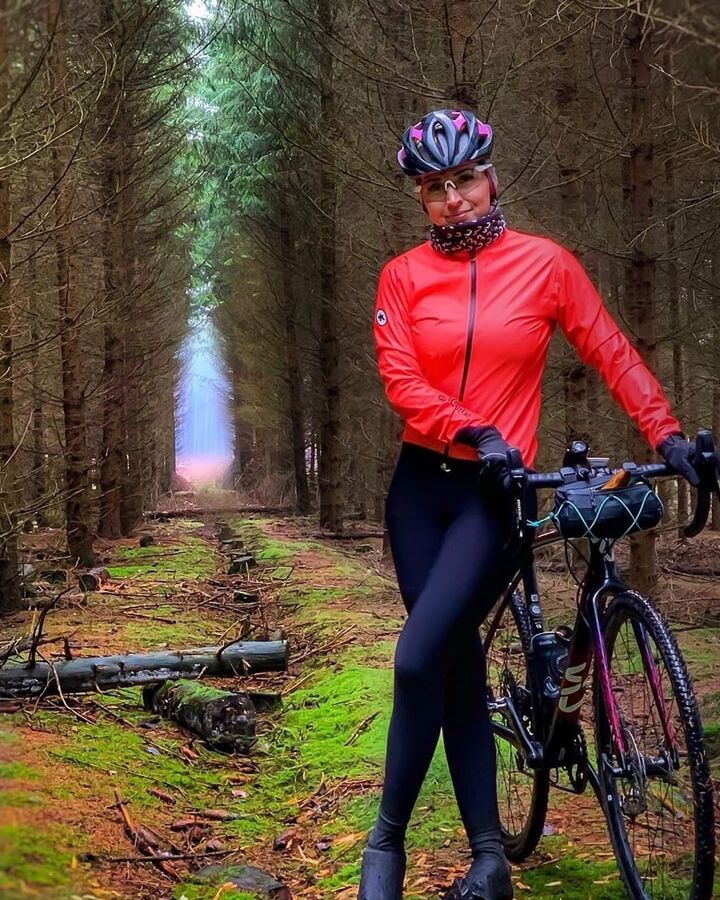 Girl Wearing Cycling Tights