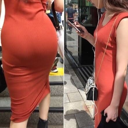 Clothed butt