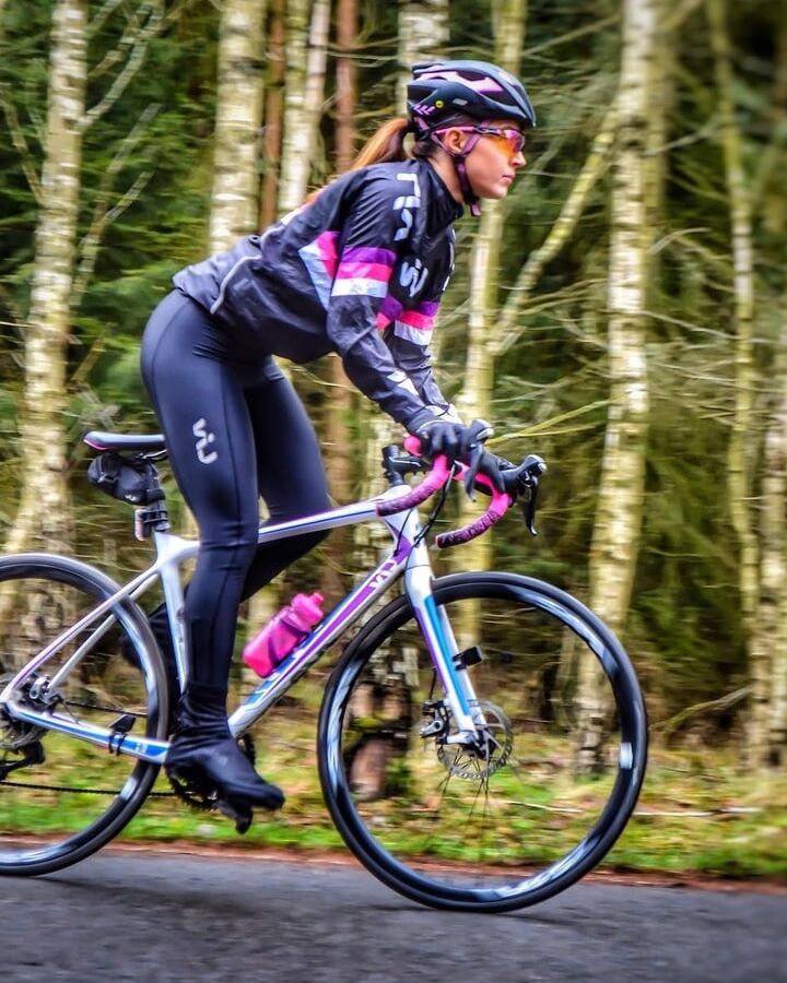Girl Wearing Cycling Tights