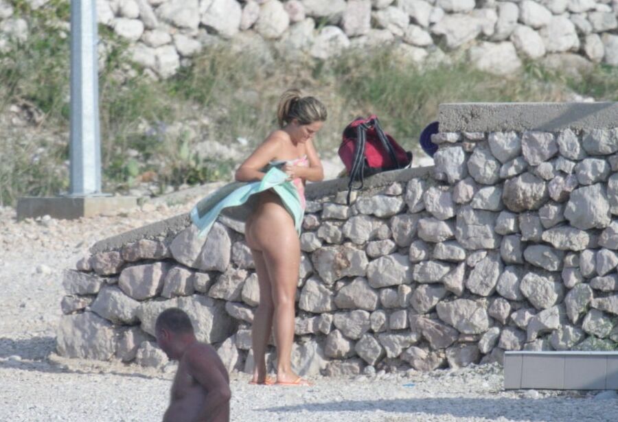 Naked Nudist Couple on the Fkk Beach