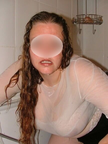 My wife in the shower