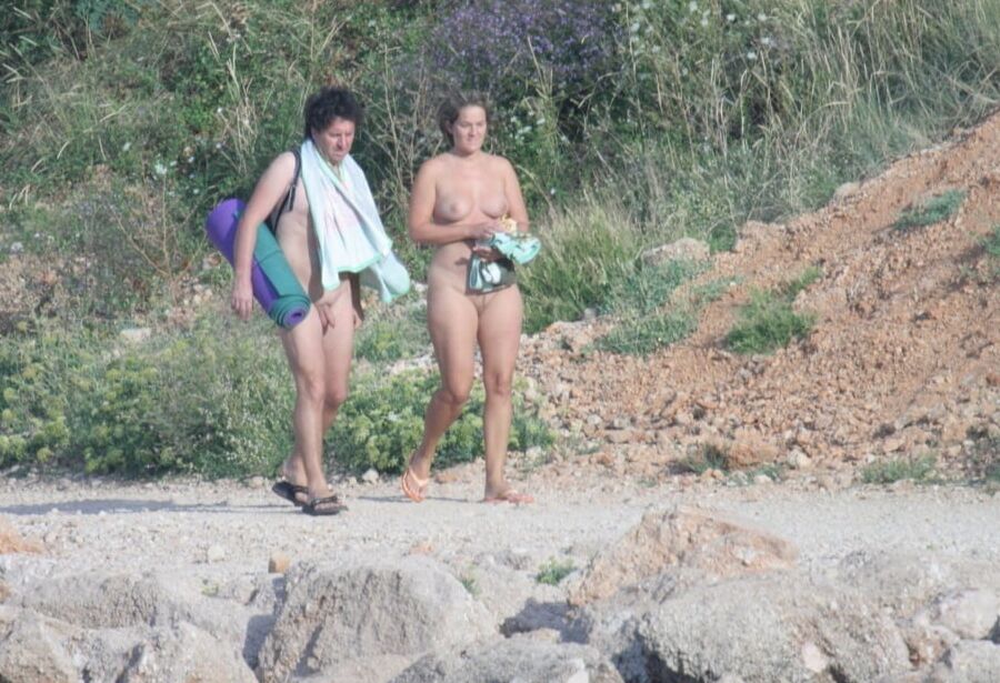 Naked Nudist Couple on the Fkk Beach