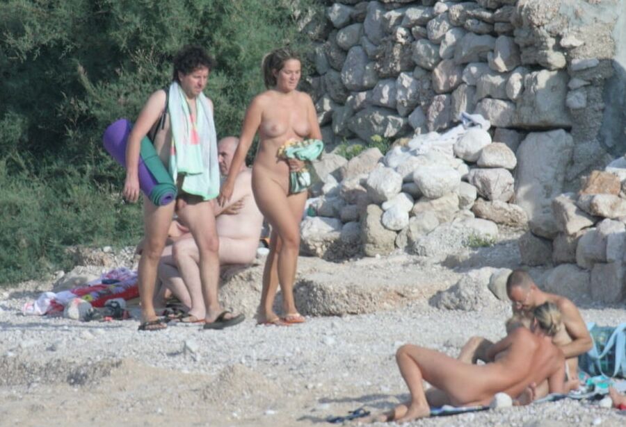 Naked Nudist Couple on the Fkk Beach