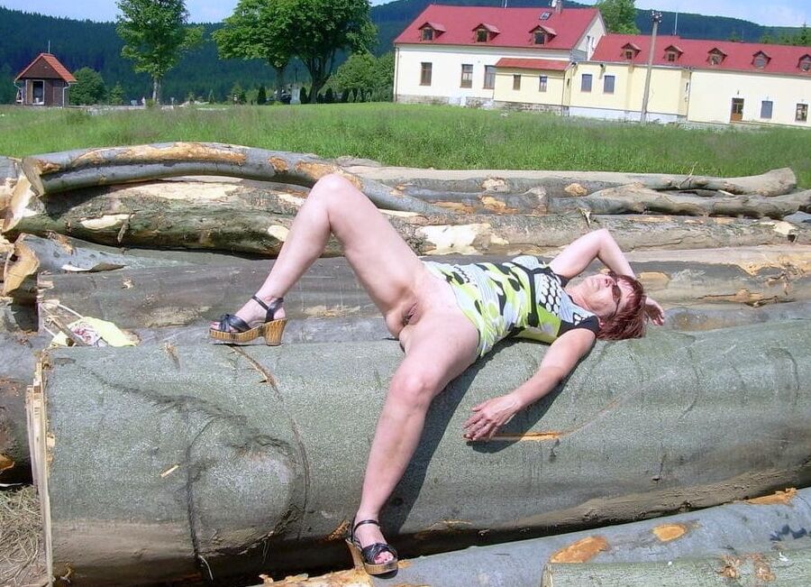 Sexy Granny Posing