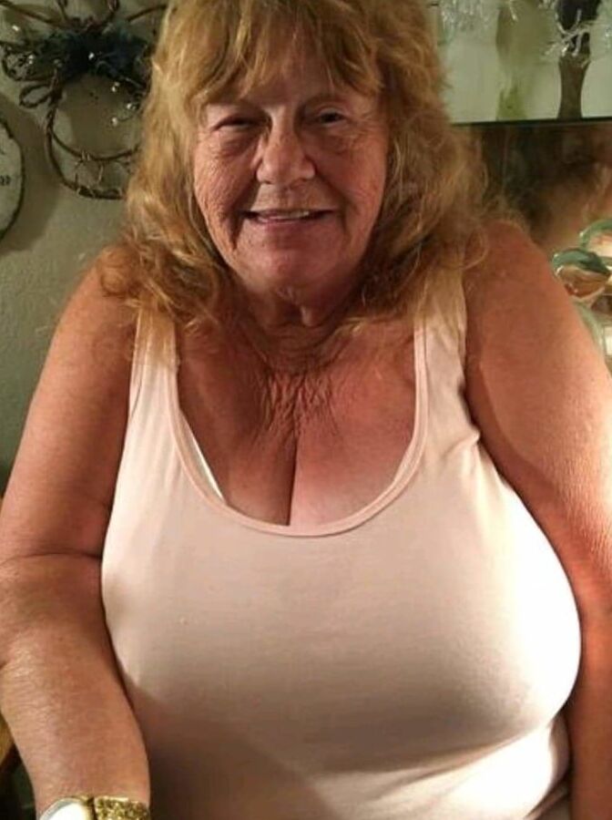 Clothed Granny - Big Boobs
