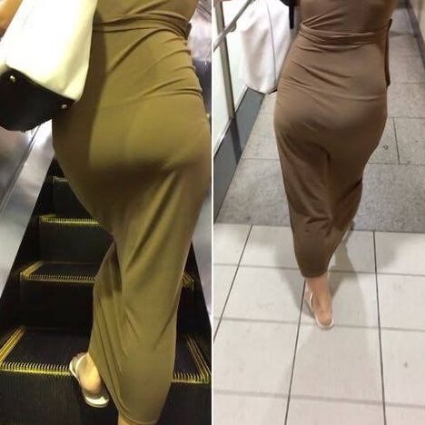 Clothed butt