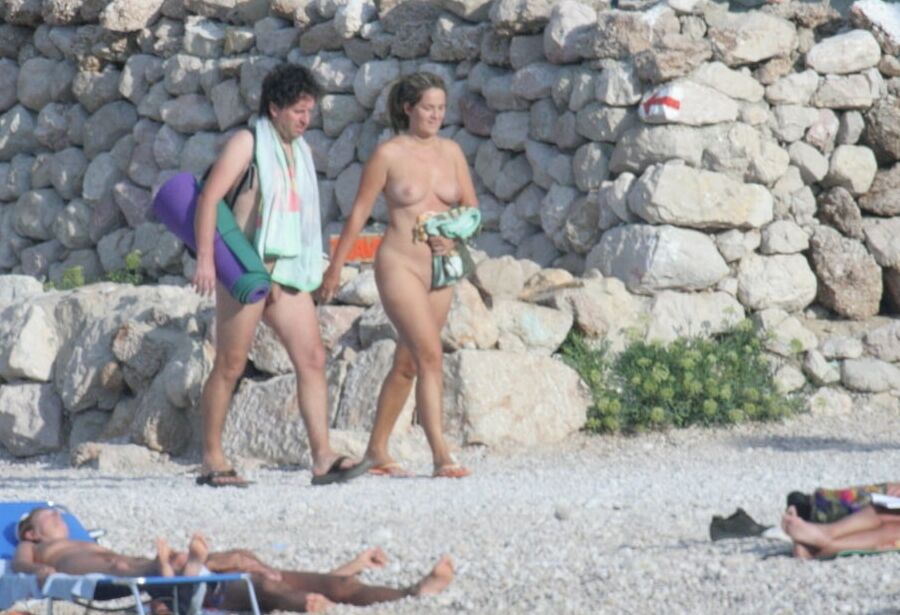 Naked Nudist Couple on the Fkk Beach