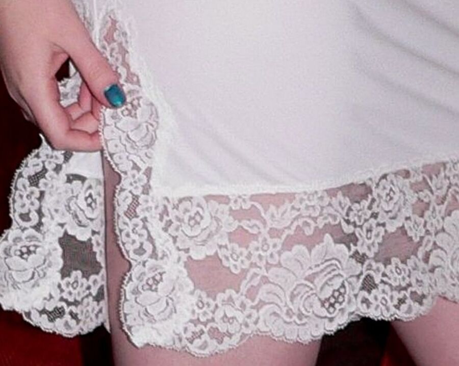 Silky Vintage Panties Bras Lacy Half Slips Sexy Full Slips