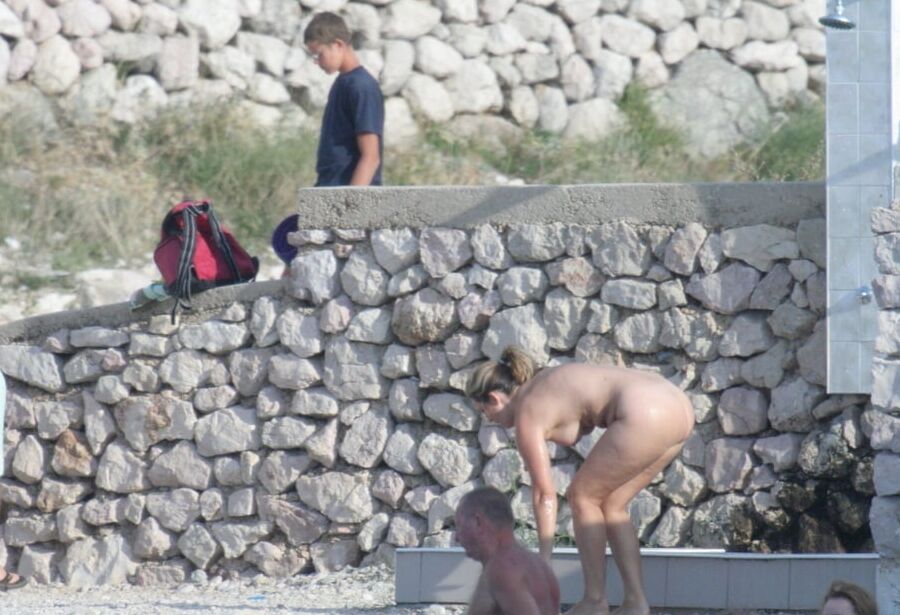 Naked Nudist Couple on the Fkk Beach