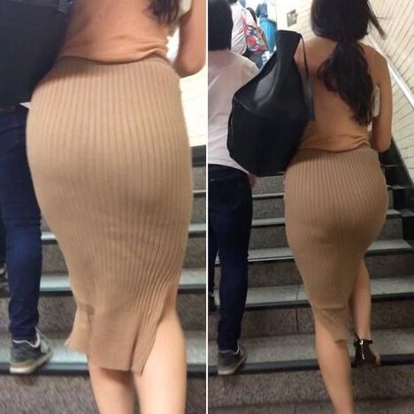 Clothed butt