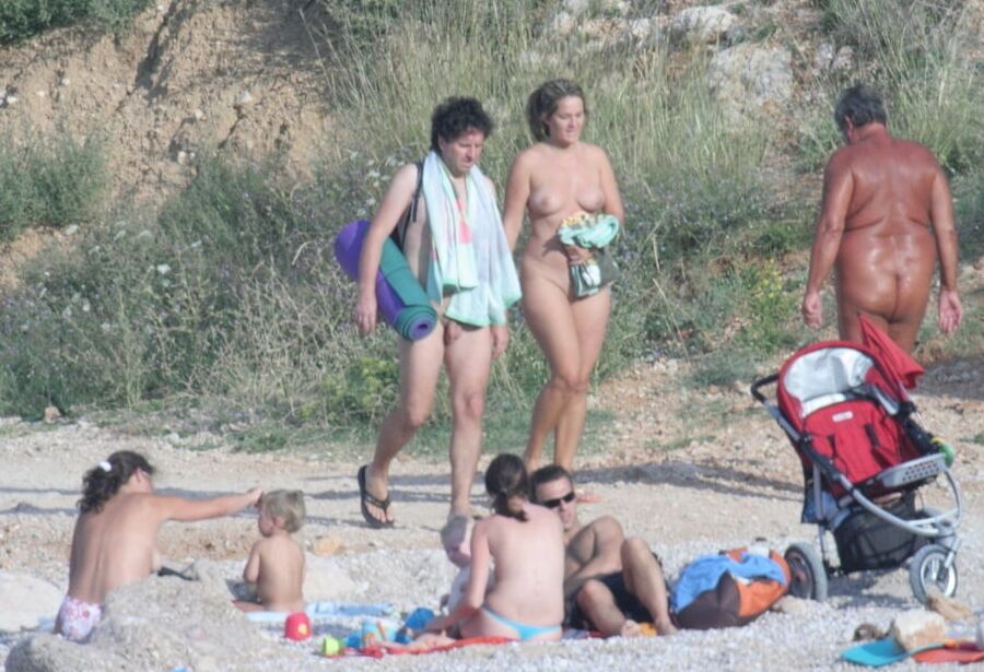 Naked Nudist Couple on the Fkk Beach