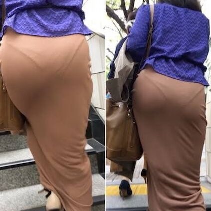 Clothed butt