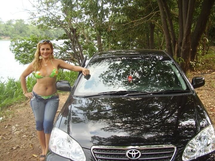 Compilation - women &amp; cars .