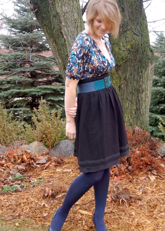 USA Fashionista Wife in Tights