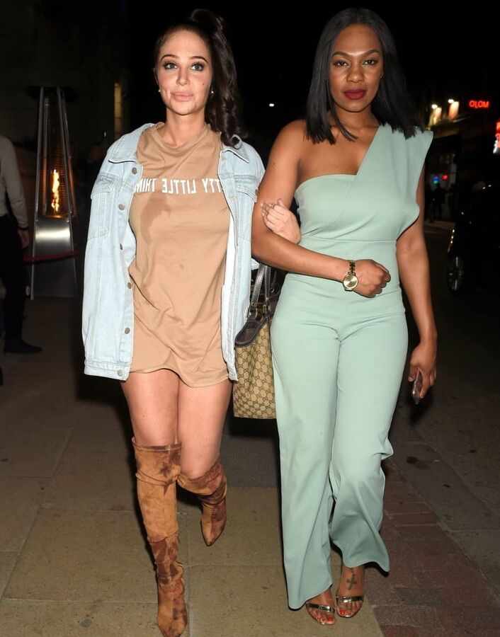 Female Celebrity Boots &amp; Leather - Tulisa Contostavlos