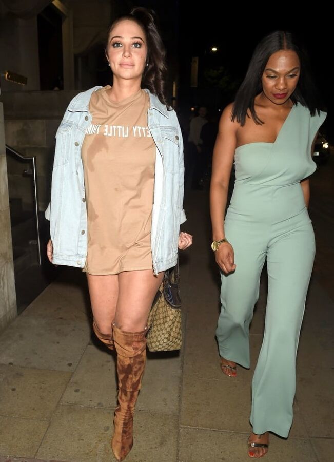 Female Celebrity Boots &amp; Leather - Tulisa Contostavlos