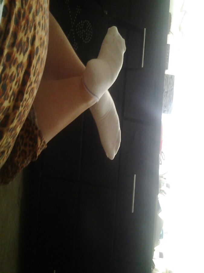 My white ankle socks