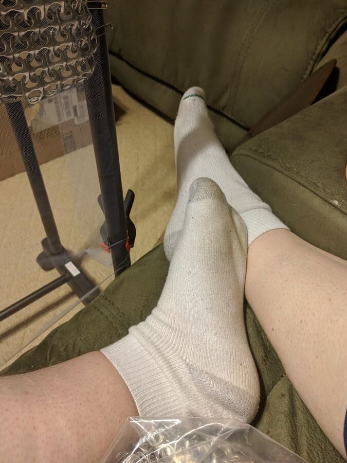 My white ankle socks