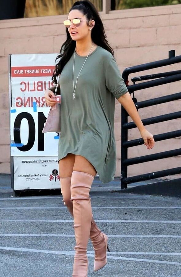Female Celebrity Boots &amp; Leather - Tulisa Contostavlos