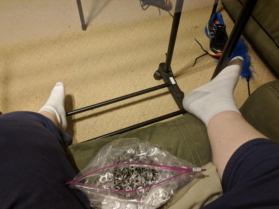 My white ankle socks