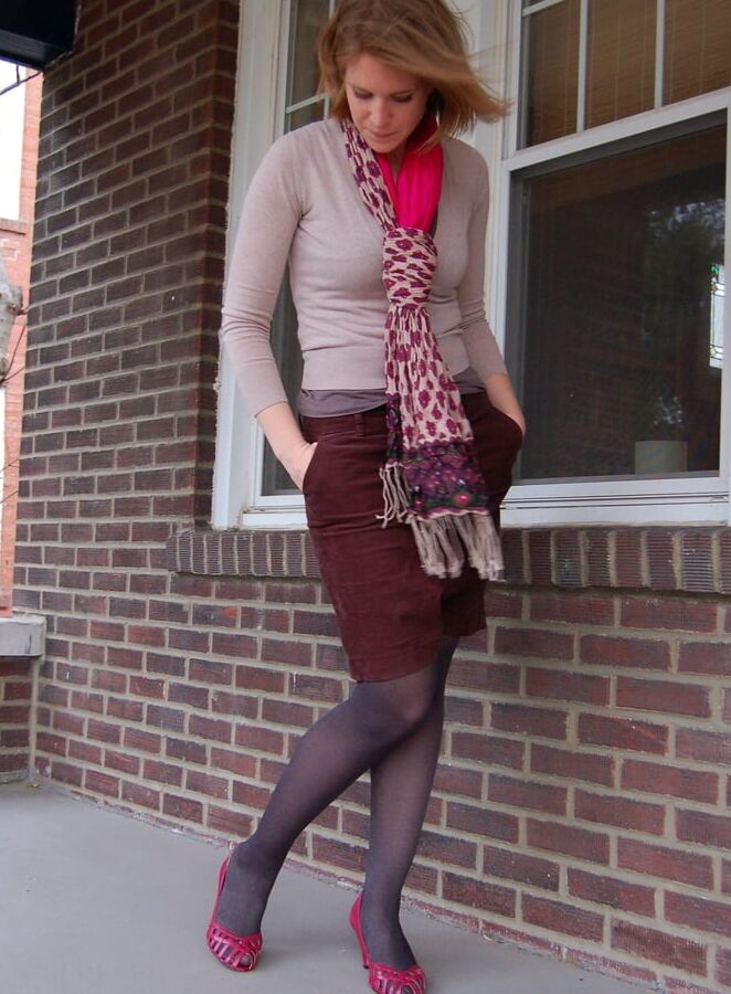 USA Fashionista Wife in Tights