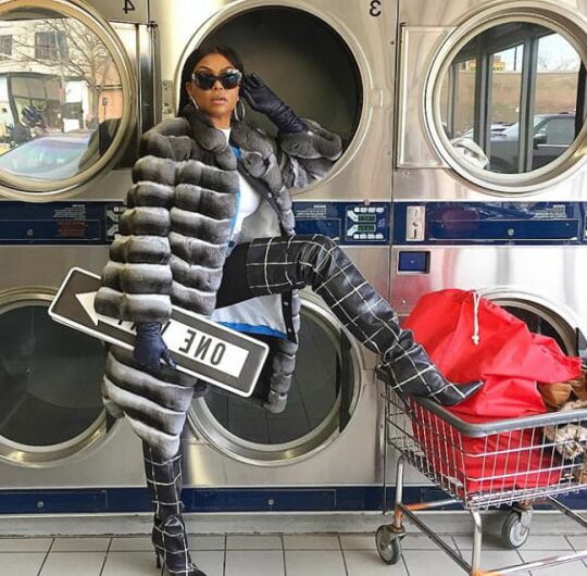 Female Celebrity Boots &amp; Leather - Taraji P Henson