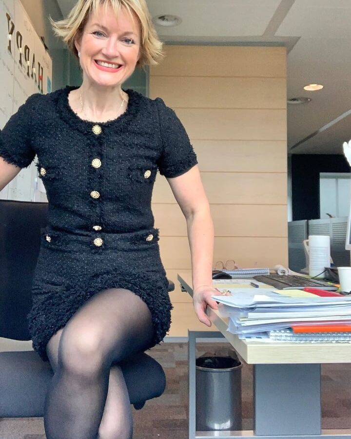 My Dutch amateur mature teacher Katrin at work