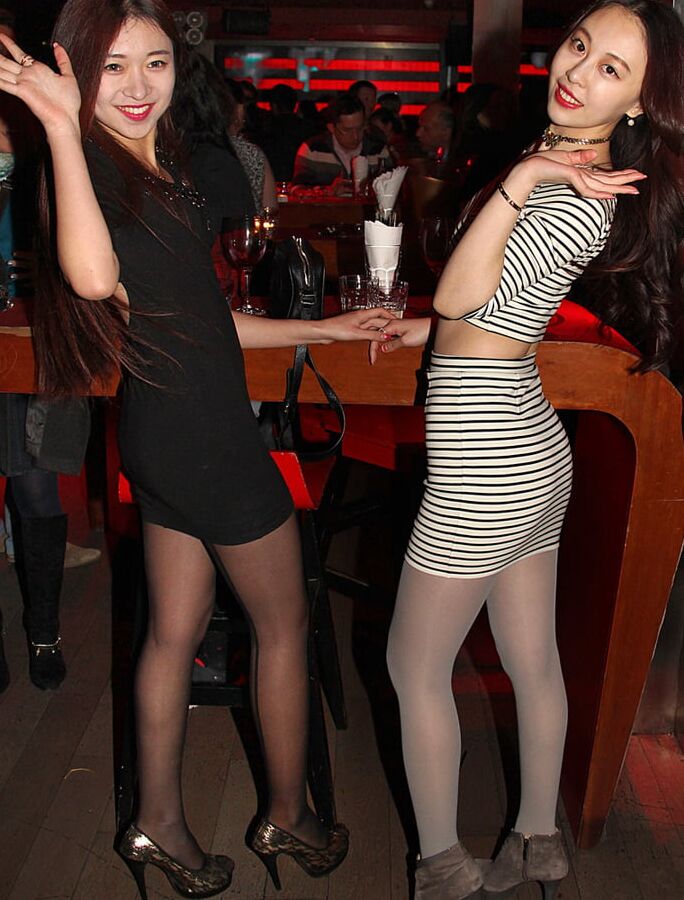 Korean Party Sluts in Pantyhose