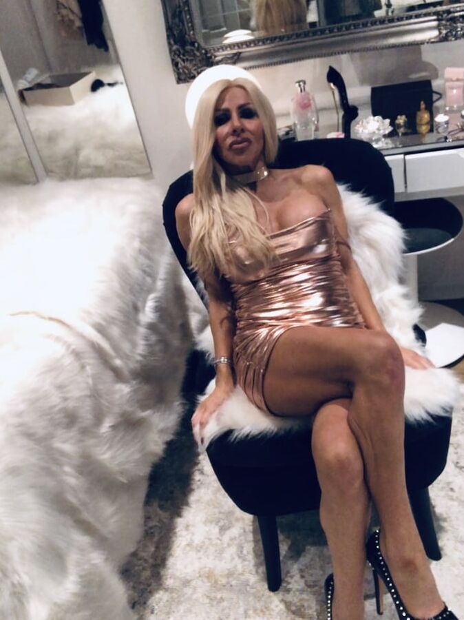 Secret Slut in a Gold Dress