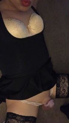Femboy with chain up the ass
