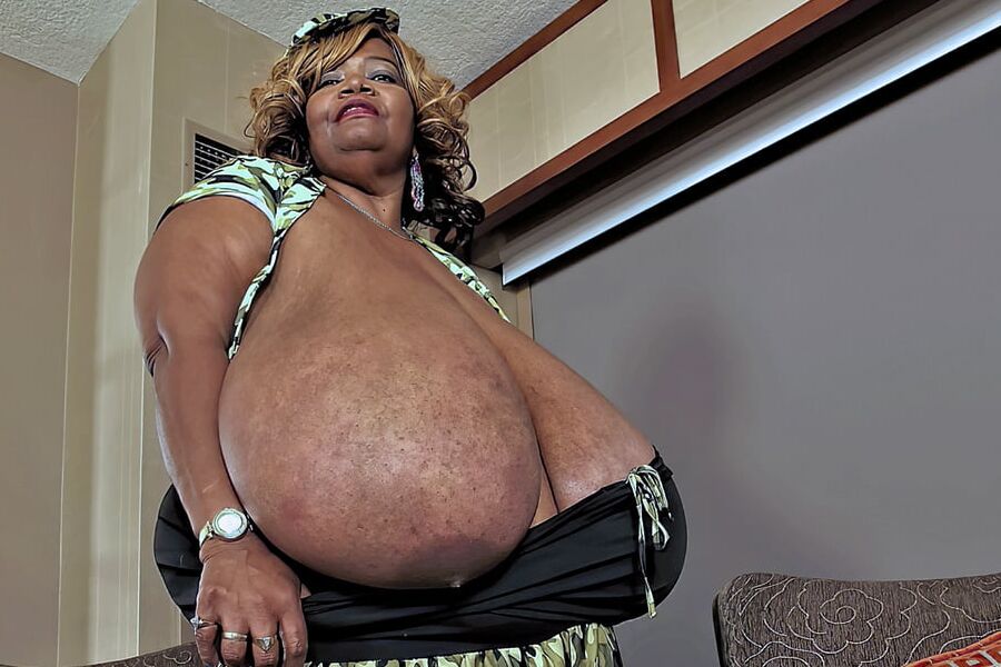 Mature big boobs in your face