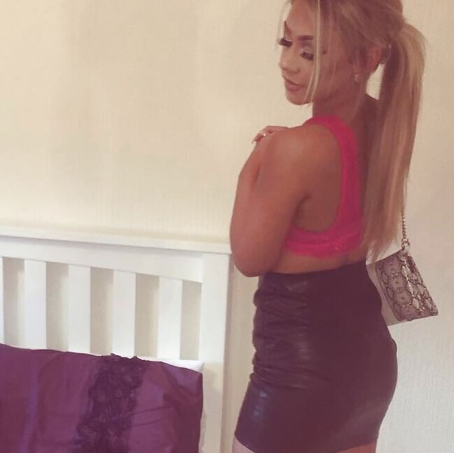Black Leather Skirt - by Redbull