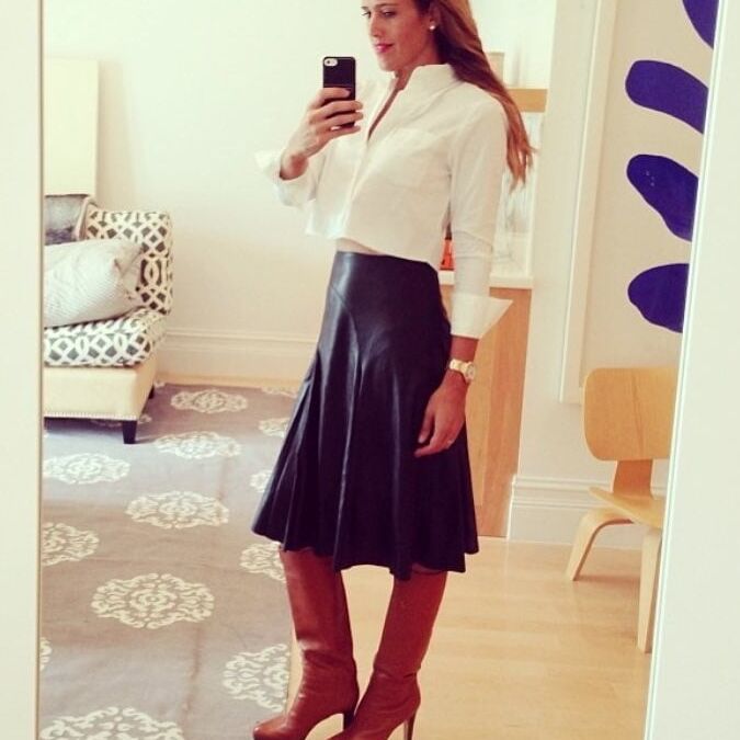 Black Leather Skirt - by Redbull