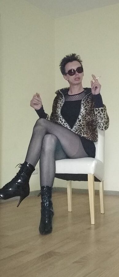 Nylon Slut Short Haired