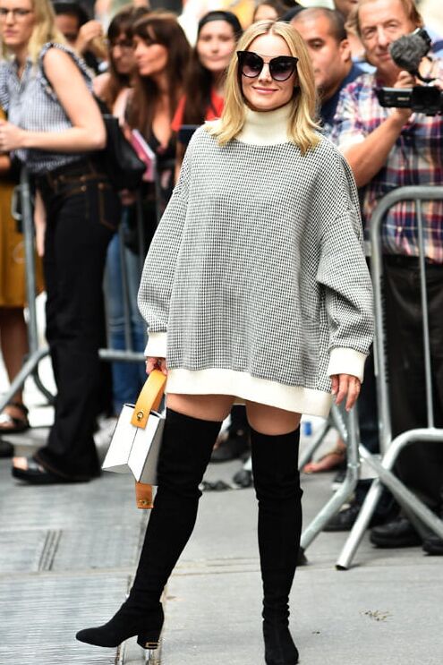 Female Celebrity Boots &amp; Leather - Kristen Bell