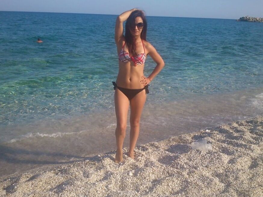Slutty Greek Girl On The Beach