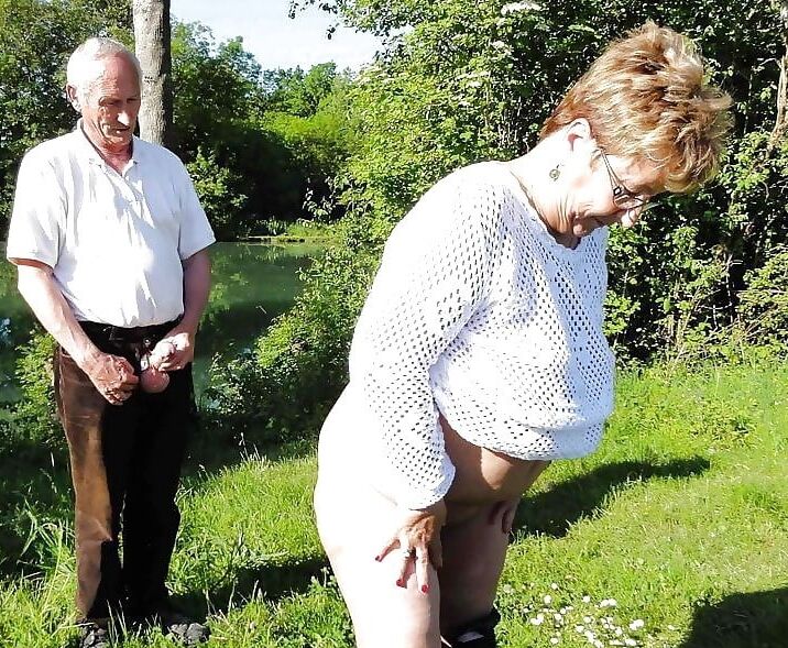 old couples posing