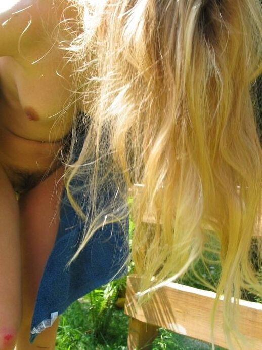 Nice (blonde in blue towel)