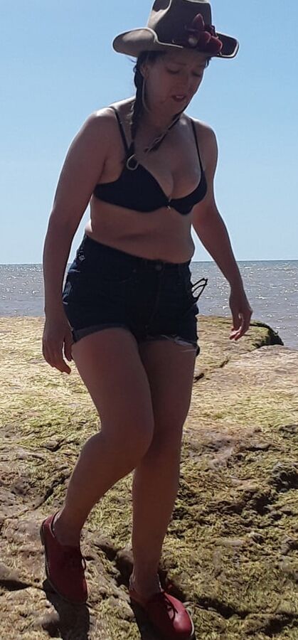 The Mrs in Her Levi Jeans Shorta Cut offs