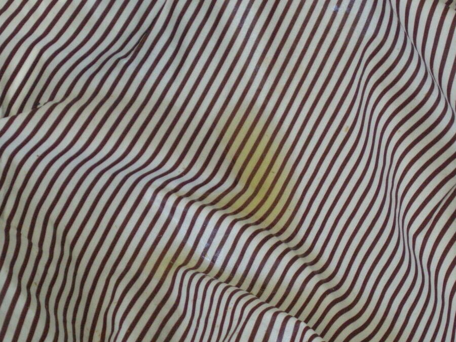 maroon striped blouse piss