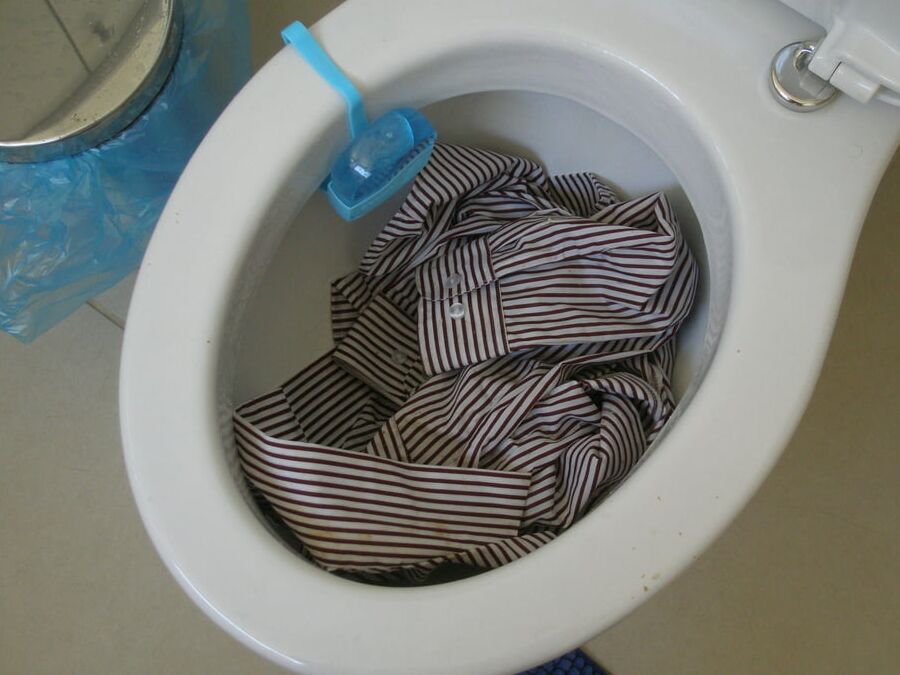 maroon striped blouse piss