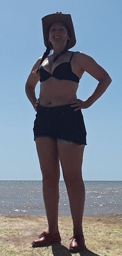 The Mrs in Her Levi Jeans Shorta Cut offs